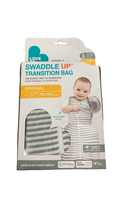 Shop Love To Dream Swaddle Up Transition Original 1.0 Sleep Sack, Medium, Gray at GoodBuy Gear