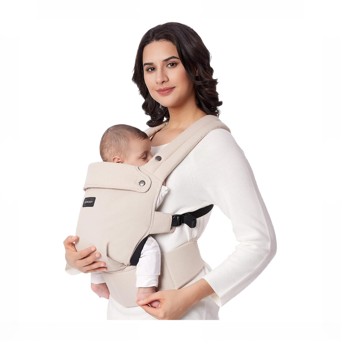 Shop Momcozy 3-in-1 PureHug Baby Carrier, Cotton, Khaki at GoodBuy Gear