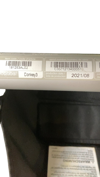 Shop Bugaboo Donkey 3 Duo Stroller, 2021, Fresh White, Black, Aluminium at GoodBuy Gear