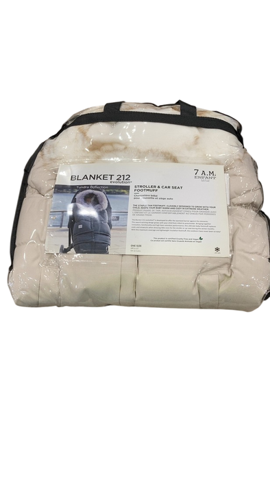 Shop 7 A.M. Enfant Blanket 212 Evolution, Tundra Heather Beige/White Faux Fur at GoodBuy Gear