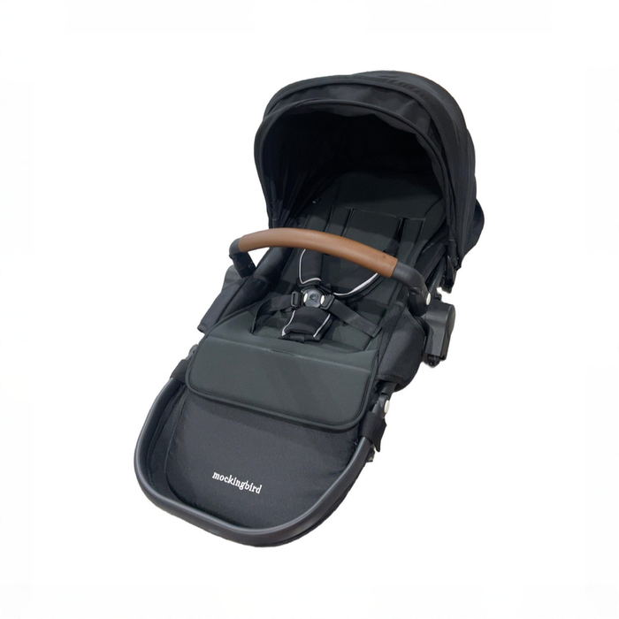 Shop Mockingbird 2nd Seat Kit 3.0, Charcoal with Penny Leather, Solid Black at GoodBuy Gear