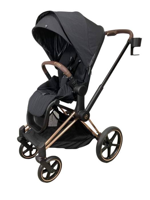 Shop Cybex PRIAM Stroller, 2023, Deep Black, Rosegold at GoodBuy Gear
