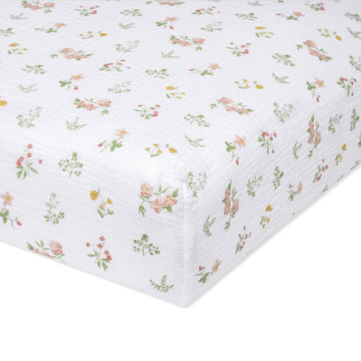 Shop Aden + Anais Muslin Crib Sheet, Country floral at GoodBuy Gear