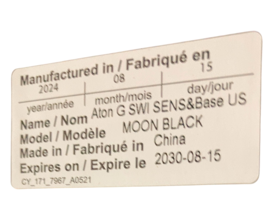 Shop Cybex Aton G Swivel Infant Car Seat And Base, 2024, Moon Black at GoodBuy Gear