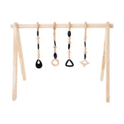 Shop Poppyseed Play Wooden Baby Gym, Natural Wood w/ Black Toys at GoodBuy Gear