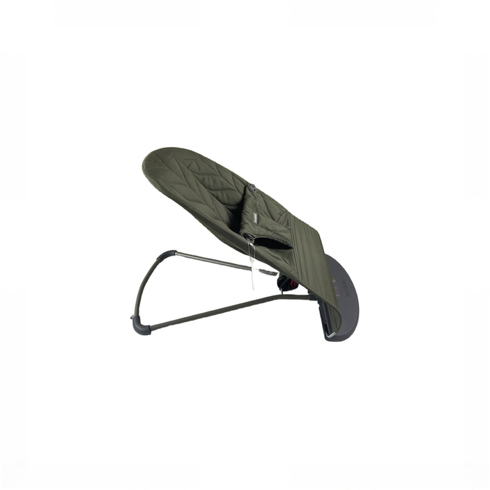Shop BabyBjorn Bouncer Bliss, Dark Gray Frame, Dark Green Woven Petal Quilt at GoodBuy Gear