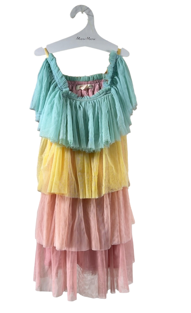 Meri Meri Rainbow Ruffle Princess Costume, 3-4 Years Meri Meri Rainbow Ruffle Princess Costume, 3-4 Years
