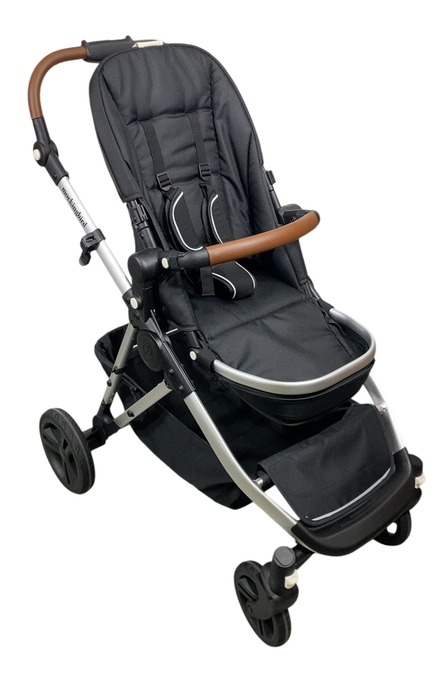 Shop Mockingbird Single to Double 2.0 Stroller, 2024, No Canopy, No Canopy, Silver With Penny Leather at GoodBuy Gear