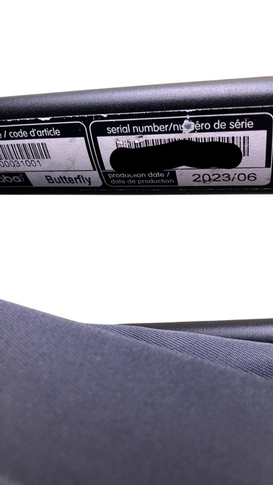 Shop Bugaboo Butterfly Stroller, 2023, Black, Stormy Blue, Stormy Blue at GoodBuy Gear