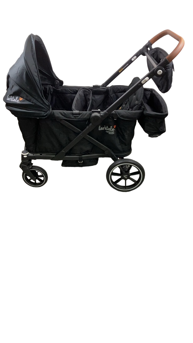 larktale quad stroller wagon Larktale Caravan Coupe Quad Stroller Wagon, 2024, Byron Black — GoodBuy Gear