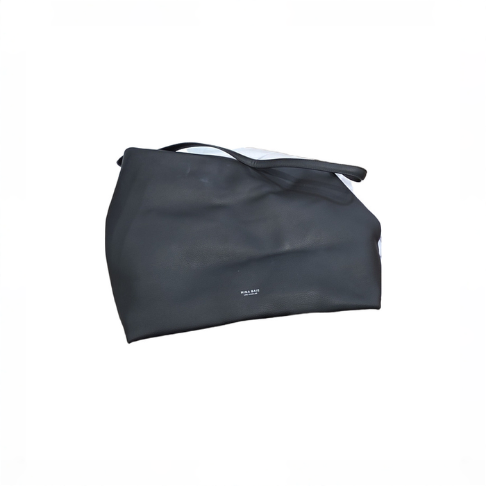 Shop Mina Baie Harlow Diaper Bag Tote Full, Black at GoodBuy Gear