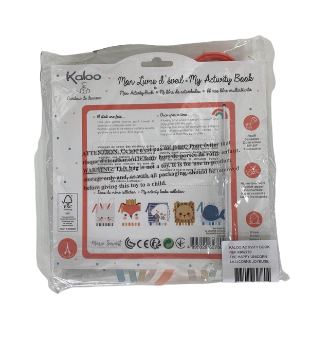 Shop Kaloo Soft Activity Book, The Happy Unicorn at GoodBuy Gear