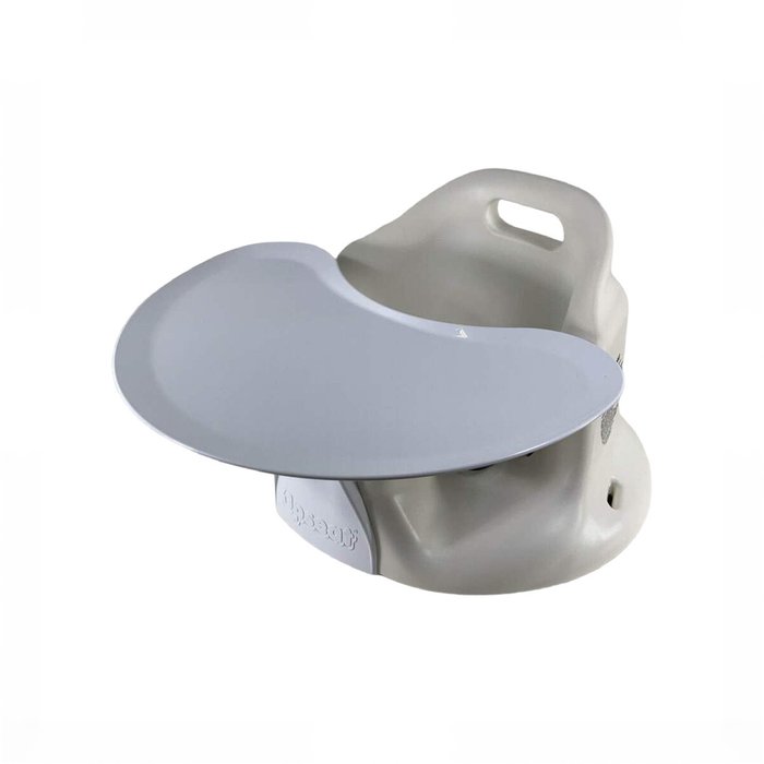 Shop Upseat Baby Floor & Booster Seat with Tray, Coconut (White) at GoodBuy Gear