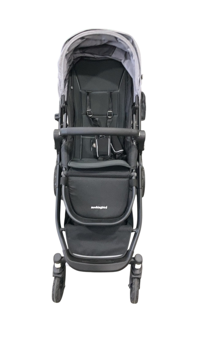 Shop Mockingbird Single to Double 3.0 Stroller, 2025, Heather Grey, Charcoal with Black Leather at GoodBuy Gear
