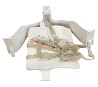 Shop Stokke Tripp Trapp High Chair² with Newborn Set, White, Grey, White with Beige Harness at GoodBuy Gear