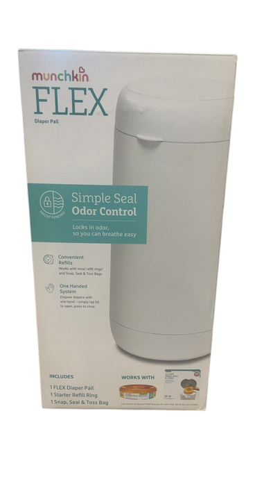 Shop Munchkin Flex Diaper Pail, White at GoodBuy Gear
