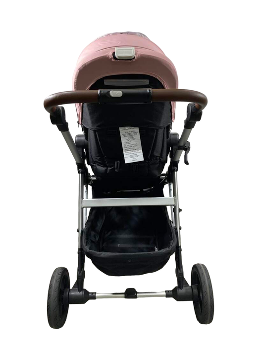 Mockingbird Single to Double 2.0 Stroller, 2023, Silver with Penny Leather, Watercolor Drops, Bloom