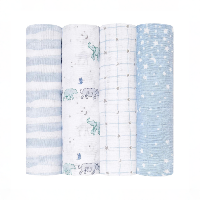 Shop Aden + Anais Cotton Muslin Swaddles Pack of 4, Rising Star at GoodBuy Gear