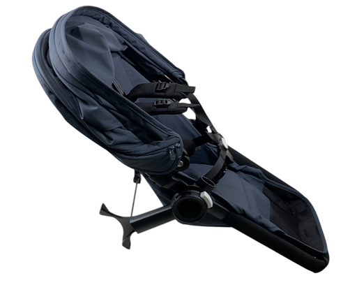 Shop Bugaboo Donkey 5 Duo Extension Set, Black Frame, Stormy Blue, 2024, Stormy Blue, with Canopy at GoodBuy Gear