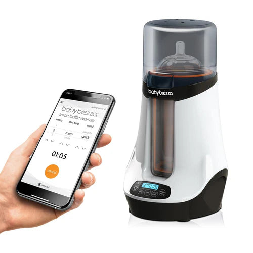 Shop Baby Brezza Safe + Smart Bottle Warmer, White on Black at GoodBuy Gear