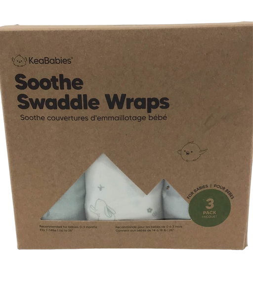 used KeaBabies Soothe Swaddle Wraps 3 Pack