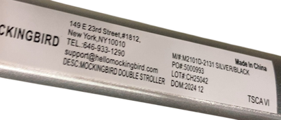 Shop Mockingbird Single to Double 2.0 Stroller, 2024, Black, Silver With Black Leather, Windowpane at GoodBuy Gear