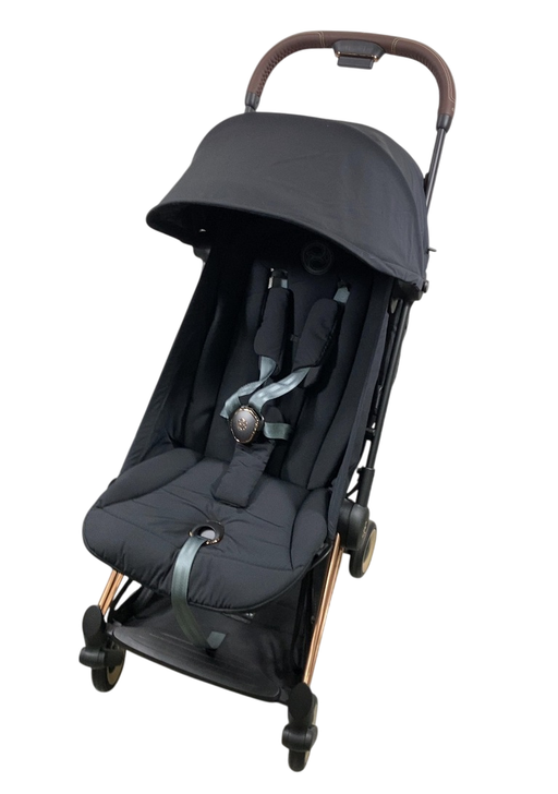 Shop Cybex Coya Stroller, 2023, Rose Gold, Sepia Black at GoodBuy Gear