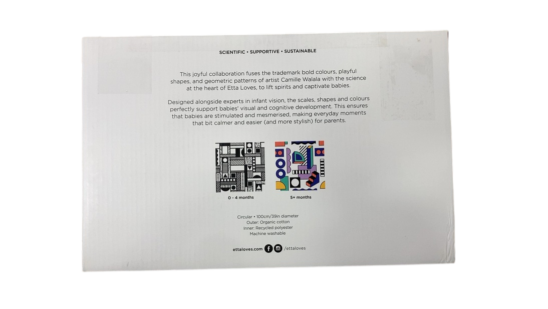 Shop Etta Loves Reversible Sensory Playmat, Camille Walala at GoodBuy Gear