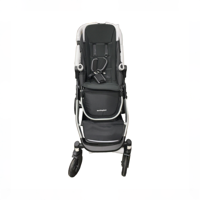 Shop Mockingbird Single 3.0 Stroller, 2025, Black Windowpane, Silver with Penny Leather at GoodBuy Gear