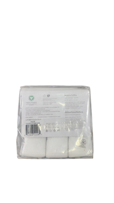Shop Burt's Bees Baby Washcloths 3 Pack, Cloud at GoodBuy Gear