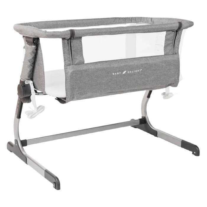 Shop Baby Delight Beside Me Dreamer Bassinet & Bedside Sleeper, Charcoal Tweed at GoodBuy Gear