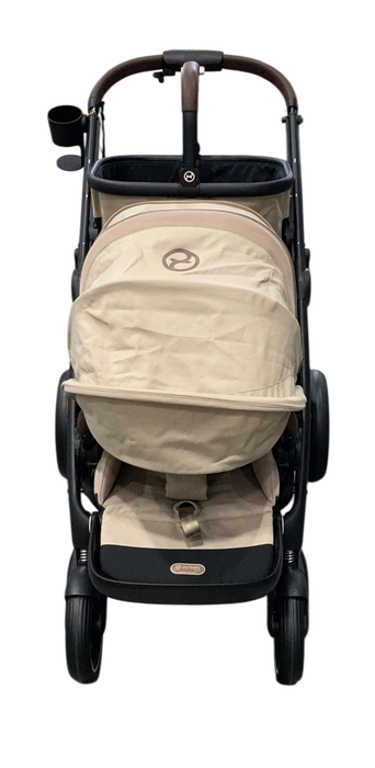 Shop Cybex e-Gazelle S Stroller, 2024, Almond Beige, Black at GoodBuy Gear