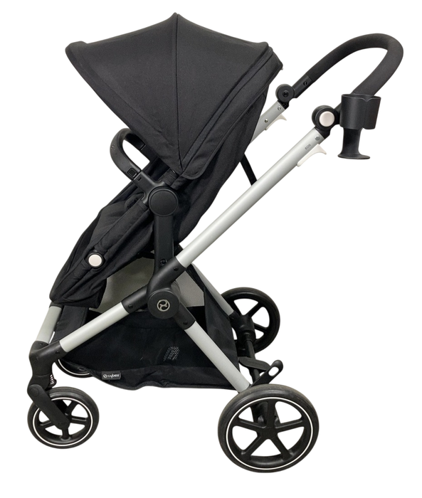 Shop Cybex Eos Stroller, 2024, Moon Black, Silver at GoodBuy Gear