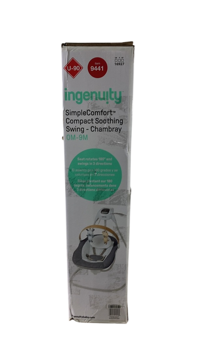 Shop Ingenuity Simple Comfort 2-in-1 Swing Rocker, Chambray at GoodBuy Gear