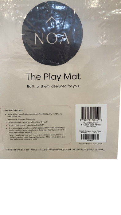 Shop House of Noa Little Nomad Play Mat, Driftwood, 4x8', Ula at GoodBuy Gear