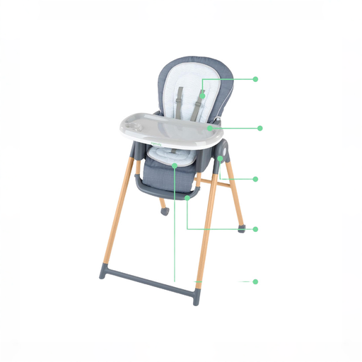 Shop Ingenuity Proper Positioner High Chair, Chambray, Deluxe at GoodBuy Gear