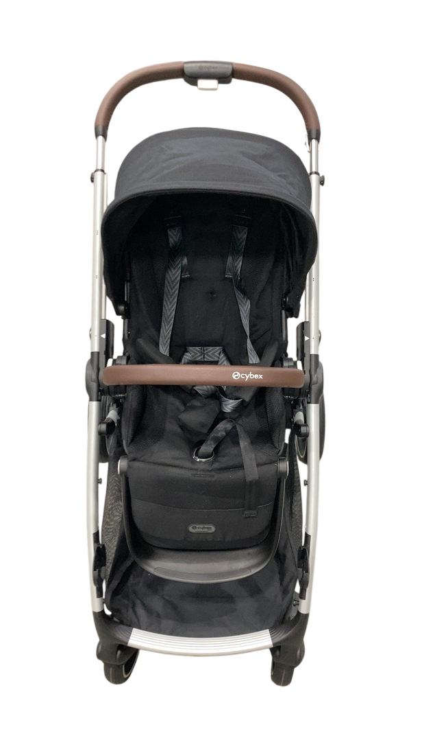 cybex gazelle 2024 Cybex Gazelle S Modular Stroller, 2024, Moon Black, Silver Frame