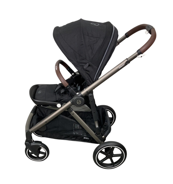 Shop Cybex Gazelle S Modular Stroller, 2023, Moon Black, Taupe Frame at GoodBuy Gear