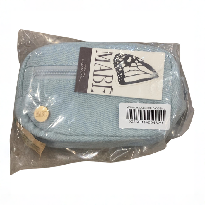 Shop Mabē Monarch Accessory Bag, Dream Wash Denim at GoodBuy Gear