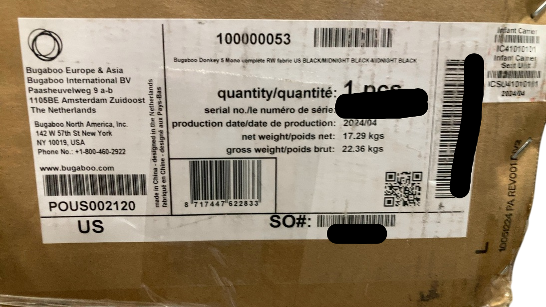 Shop Bugaboo Donkey 5 Mono Stroller, 2024, Black, Black, Midnight Black at GoodBuy Gear