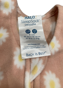 Shop Halo Micro-Fleece Swaddle, Daisy, Small at GoodBuy Gear
