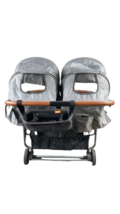 zoe double stroller luxe Zoe Twin V1 Double Stroller, Luxe Grey