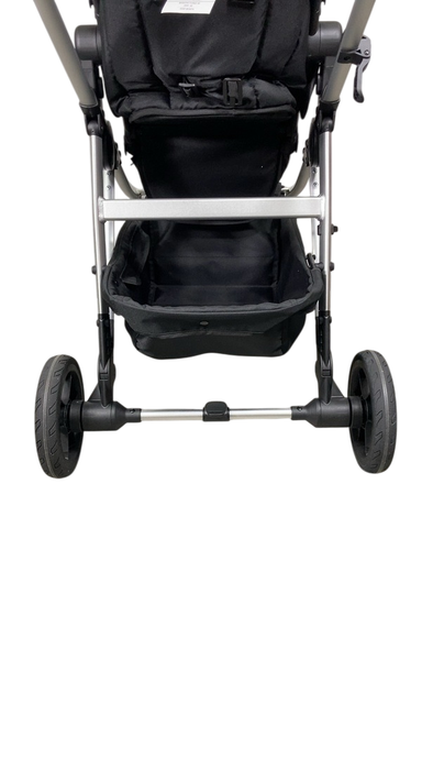 Shop Mockingbird Single to Double 2.0 Stroller, 2024, Black, Silver With Black Leather, Watercolor Drops at GoodBuy Gear
