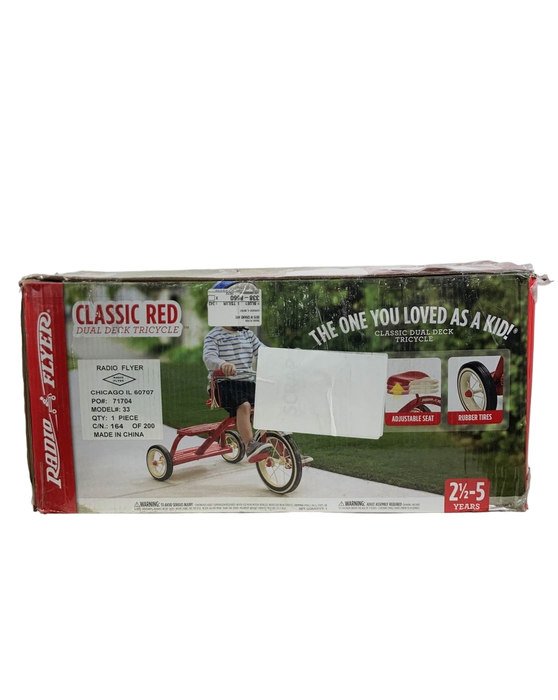 secondhand Radio Flyer Classic Dual Deck Tricycle