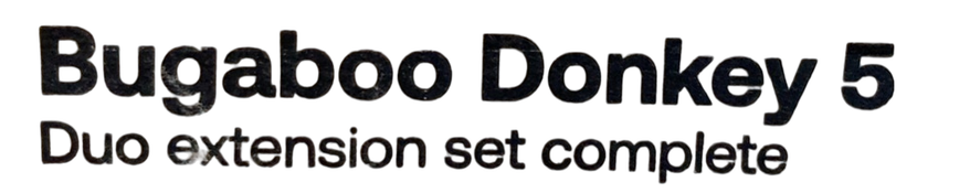 Shop Bugaboo Donkey 5 Duo Extension Set, Black, Midnight Black, Midnight Black, 2025, with Canopy at GoodBuy Gear