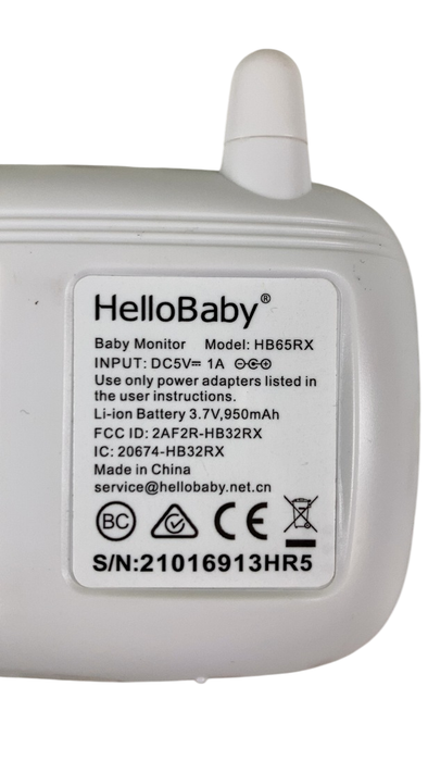 Shop Hello Baby  Baby Monitor HB65RX, 3.2" at GoodBuy Gear