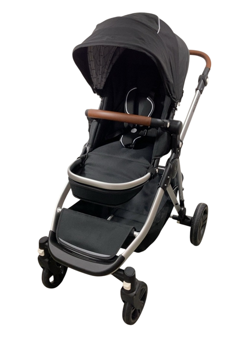 Shop Mockingbird Single to Double 2.0 Stroller, 2024, Black, Silver With Penny Leather, Windowpane at GoodBuy Gear