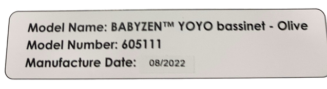 Shop Babyzen YOYO Bassinet, Olive at GoodBuy Gear