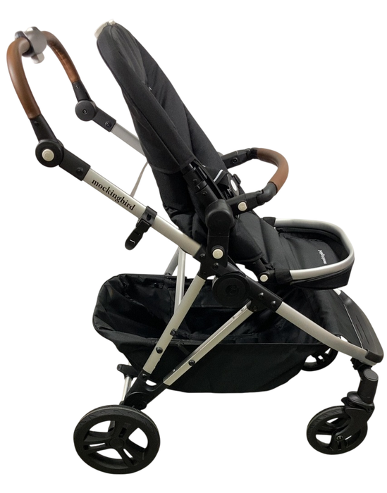 Shop Mockingbird Single to Double 2.0 Stroller, 2024, No Canopy, No Canopy, Silver With Penny Leather at GoodBuy Gear