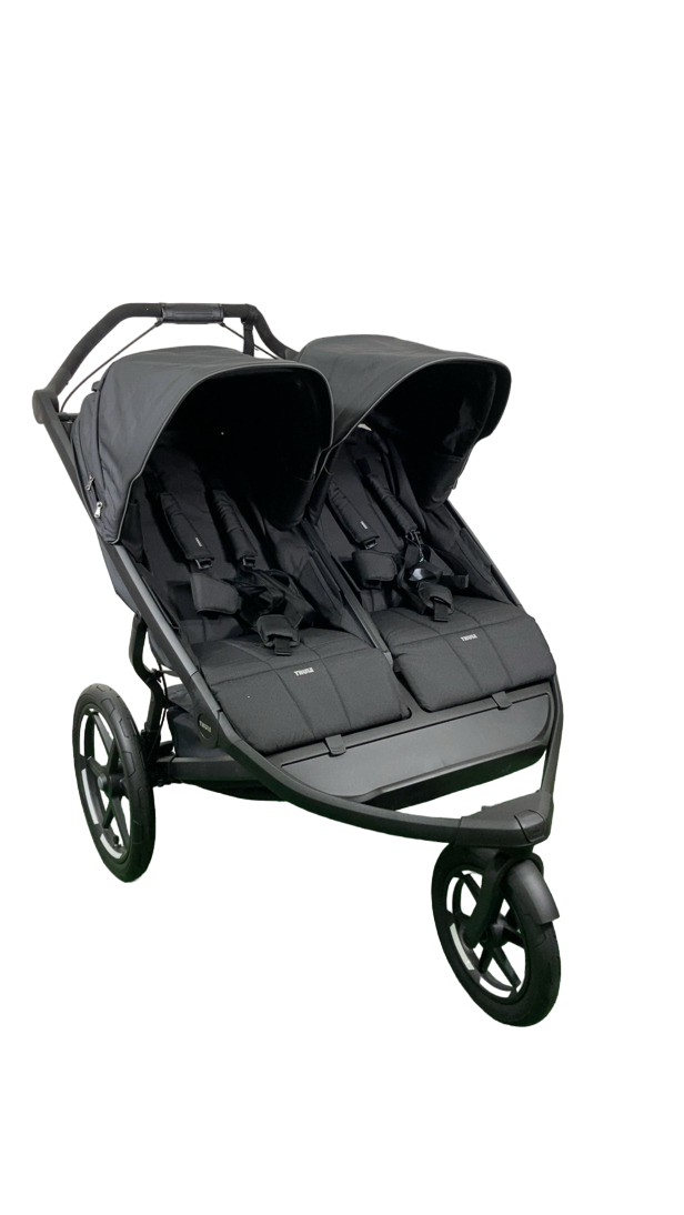 double stroller with air tires Thule Urban Glide 3 Double Stroller, Black, 2024